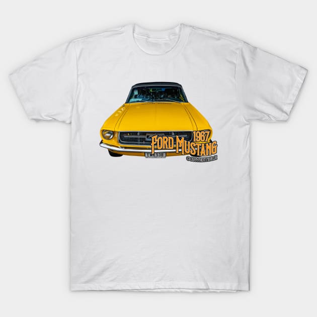 1967 Ford Mustang Convertible T-Shirt by Gestalt Imagery